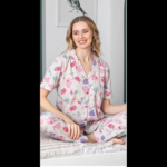 Freshness 107 Fil Desenli Patlı Kısa Kol Pijama Takımı - Görsel 2
