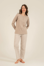 Arnetta 3779-S Kadın Uzun Kollu Pijama Takım - Görsel 2