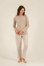 Arnetta 3779-S Kadın Uzun Kollu Pijama Takım - Görsel 5
