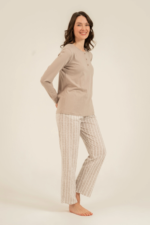 Arnetta 3779-S Kadın Uzun Kollu Pijama Takım - Görsel 4