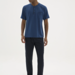 Kocabey 2209-1 Erkek Süper Battal Midi Yaka Pijama Takım
