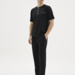 Kocabey BKK-26404 Battal Midi Yaka Pijama Takımı