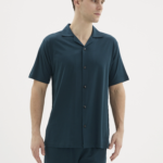 Kocabey KKT-26150 Apaj Yaka Boydan Düğmeli Pijama Takımı