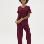 Kocabey KKT-26162K Kadın V Yaka Pijama Takımı