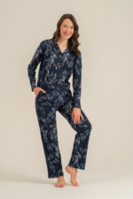 Pierre Cardin 9259-S Kadın Uzun Kol Gömlek Pijama Takımı - Görsel 3