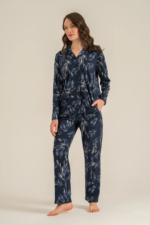 Pierre Cardin 9259-S Kadın Uzun Kol Gömlek Pijama Takımı - Görsel 2
