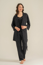 Pierre Cardin 9291-S Kadın 3'Lü Pijama Takımı - Görsel 3