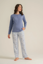 Pierre Cardin Pc9270-X Kadın Uzun Kollu Pijama Takımı - Görsel 2