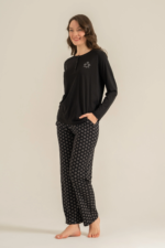 Pierre Cardin Pc9289-X Kadın Uzun Kollu Pijama Takımı - Görsel 4