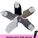 Farklı renklerde beş adet bambu çetik çorap üst üste