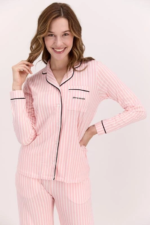Pierre Cardin 8765-S Kadın Uzun Kol Pijama Takımı - Görsel 3