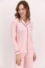 Pierre Cardin 8765-S Kadın Uzun Kol Pijama Takımı - Görsel 4