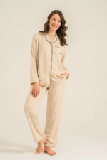Pierre Cardin 9305-S Kadın Uzun Kol Pijama Takımı