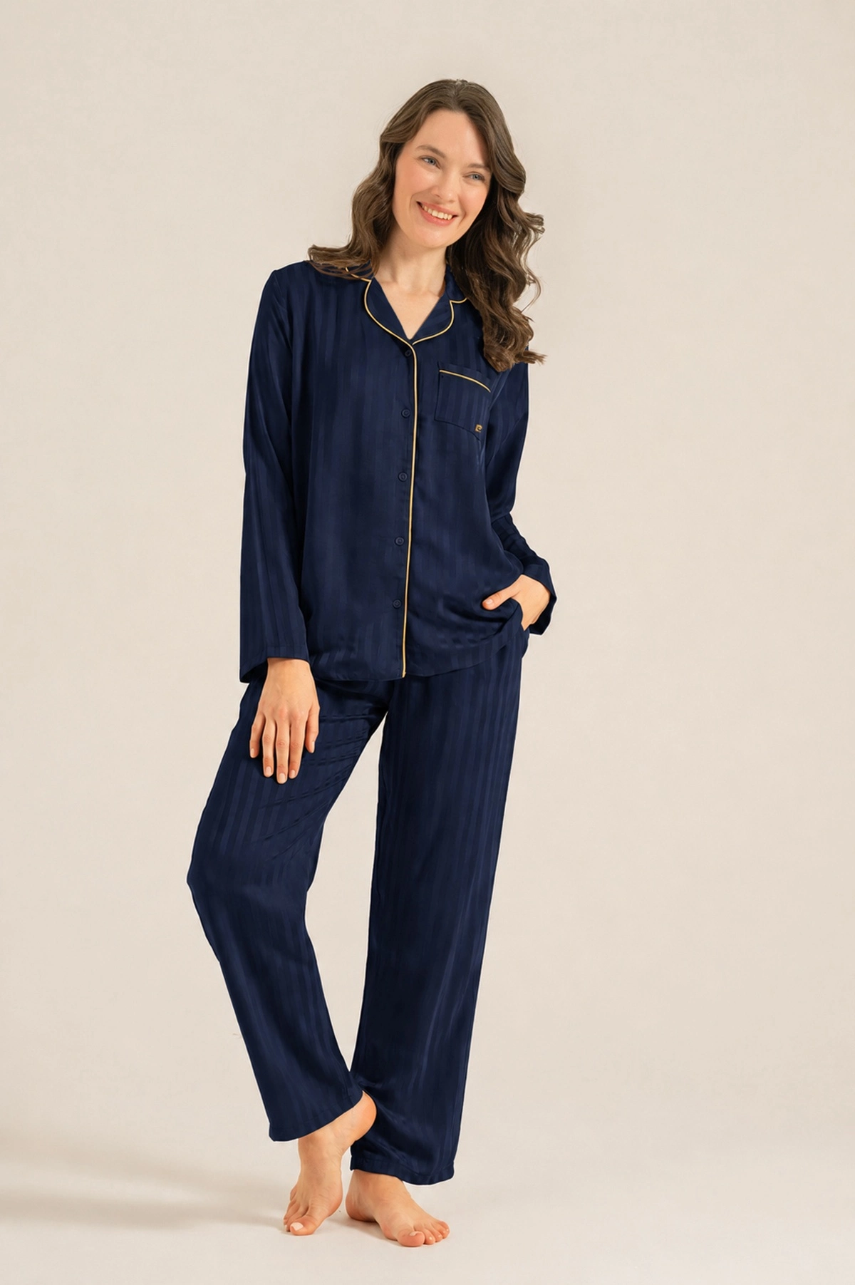pierre-cardin-9305-s-kadin-uzun-kol-pijama-takimi Pierre Cardin 9305-S Kadın Uzun Kol Pijama Takımı - Görsel 1