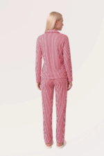 Pjs 30144 Kadın Çizgili Uzun Kol Pijama Takımı - Görsel 4